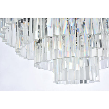 Elegant Lighting Sydney 17 Light 32" Wide Crystal Chandelier with Clear Royal Cut Crystals