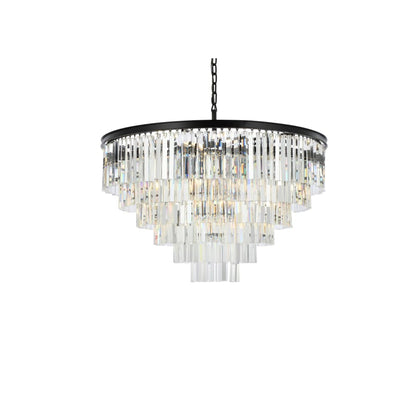 Elegant Lighting Sydney 33 Light 44" Wide Crystal Chandelier with Clear Royal Cut Crystals