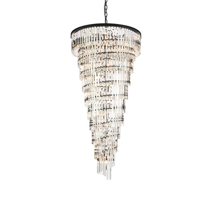 Elegant Lighting Sydney 42 Light 37" Wide Crystal Waterfall Chandelier