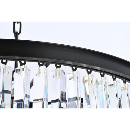 Elegant Lighting Sydney 42 Light 37" Wide Crystal Waterfall Chandelier