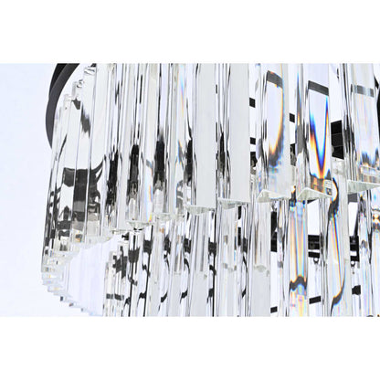 Elegant Lighting Sydney 42 Light 37" Wide Crystal Waterfall Chandelier
