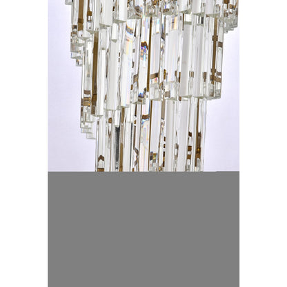 Elegant Lighting Sydney 42 Light 37" Wide Crystal Waterfall Chandelier