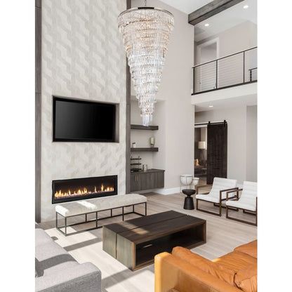 Elegant Lighting Sydney 58 Light 48" Wide Crystal Waterfall Chandelier