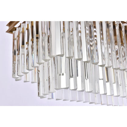 Elegant Lighting Sydney 12 Light 50" Wide Crystal Waterfall Chandelier