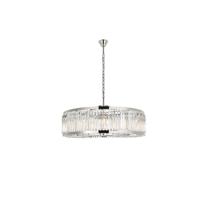 Elegant Lighting Chelsea 10 Light 44" Wide Crystal Drum Chandelier with Clear Royal Cut Crystals