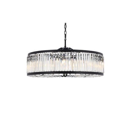 Elegant Lighting Chelsea 10 Light 44" Wide Crystal Drum Chandelier with Clear Royal Cut Crystals