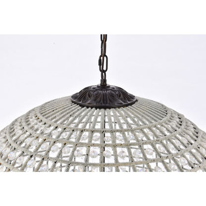 Elegant Lighting Olivia 8 Light 36" Wide Crystal Globe Chandelier with Clear Royal Cut Crystals