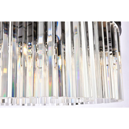 Elegant Lighting Sydney 8 Light 32" Wide Crystal Drum Chandelier with Clear Royal Cut Crystals