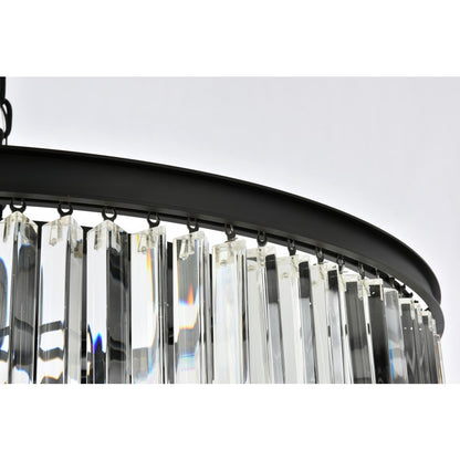 Elegant Lighting Sydney 10 Light 44" Wide Crystal Drum Chandelier with Clear Royal Cut Crystals