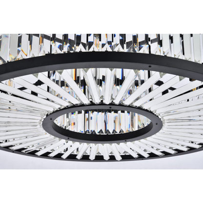 Elegant Lighting Chelsea 10 Light 44" Wide Crystal Drum Chandelier with Clear Royal Cut Crystals