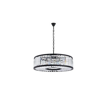 Elegant Lighting Chelsea 10 Light 44" Wide Crystal Drum Chandelier with Clear Royal Cut Crystals
