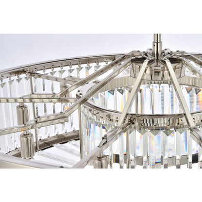 Elegant Lighting Chelsea 10 Light 44" Wide Crystal Drum Chandelier with Clear Royal Cut Crystals