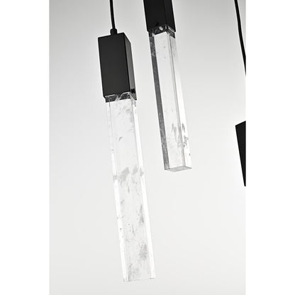 Elegant Lighting Aurora 42" Wide Crystal Linear Pendant