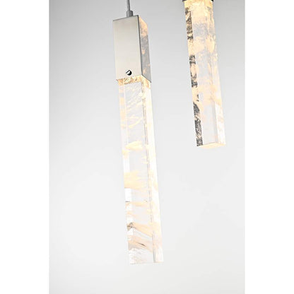 Elegant Lighting Aurora 42" Wide Crystal Linear Pendant