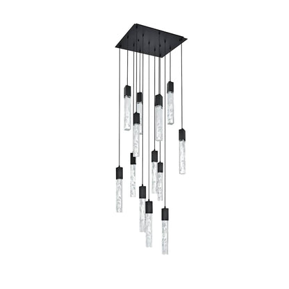 Elegant Lighting Aurora 26" Wide Crystal Multi Light Pendant