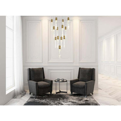 Elegant Lighting Aurora 26" Wide Crystal Multi Light Pendant