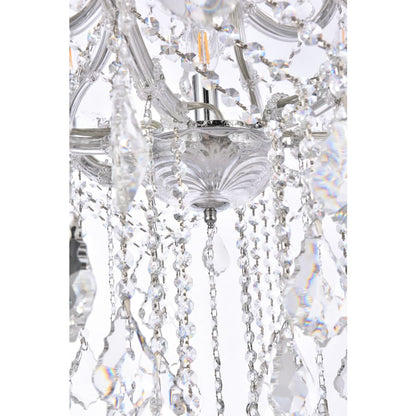 Elegant Lighting Maria Theresa 28 Light 38" Wide Crystal Chandelier with Clear Royal Cut Crystals