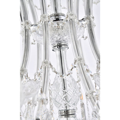 Elegant Lighting Maria Theresa 36 Light 46" Wide Crystal Chandelier with Clear Royal Cut Crystals