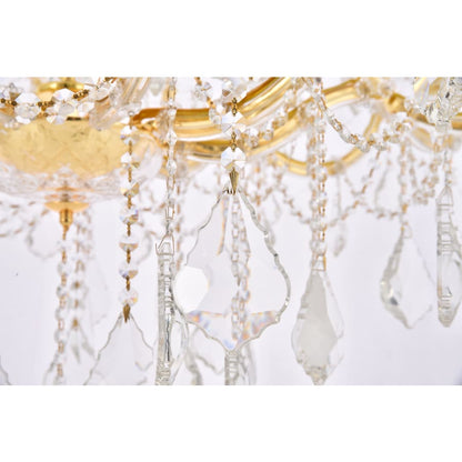 Elegant Lighting Maria Theresa 36 Light 46" Wide Crystal Chandelier with Clear Royal Cut Crystals