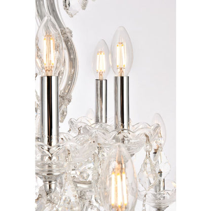 Elegant Lighting Maria Theresa 37 Light 44" Wide Crystal Chandelier with Clear Royal Cut Crystals