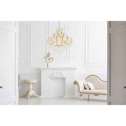 Elegant Lighting Maria Theresa 37 Light 44" Wide Crystal Chandelier with Clear Royal Cut Crystals