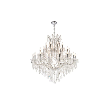 Elegant Lighting Maria Theresa 37 Light 44" Wide Crystal Chandelier with Clear Royal Cut Crystals