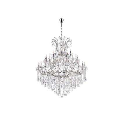 Elegant Lighting Maria Theresa 49 Light 60" Wide Crystal Chandelier with Clear Royal Cut Crystals