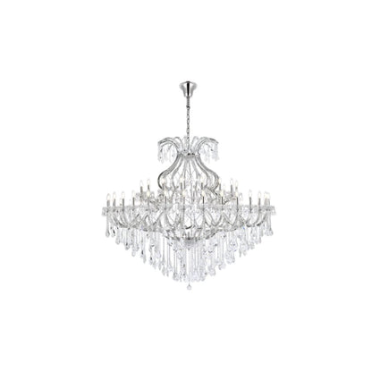 Elegant Lighting Maria Theresa 49 Light 72" Wide Crystal Chandelier with Clear Royal Cut Crystals