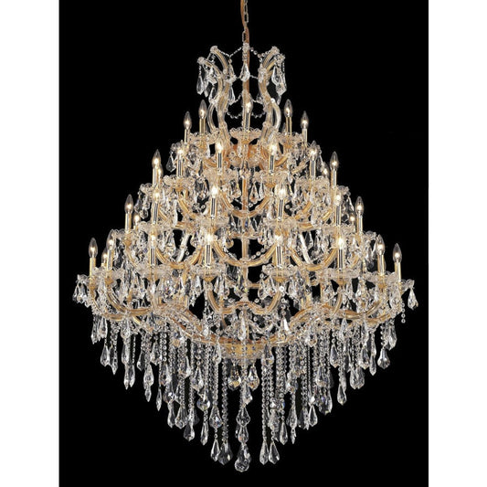 Elegant Lighting Maria Theresa 49 Light 46" Wide Crystal Chandelier with Clear Royal Cut Crystals