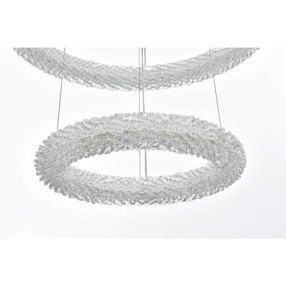 Elegant Lighting Bowen 42" Wide Ring Chandelier