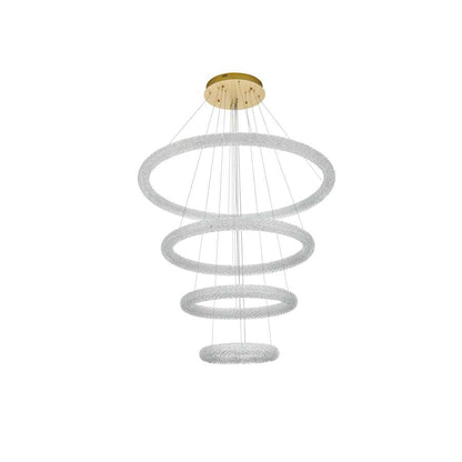 Elegant Lighting Bowen 42" Wide Ring Chandelier