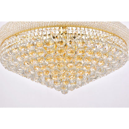 Elegant Lighting Primo 32 Light 30" Wide Crystal Empire Chandelier with Clear Royal Cut Crystals