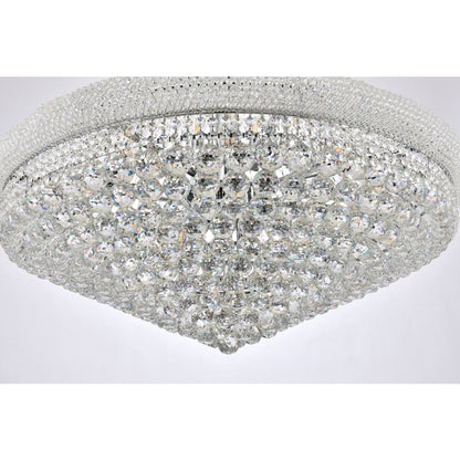 Elegant Lighting Primo 28 Light 36" Wide Crystal Empire Chandelier with Clear Royal Cut Crystals