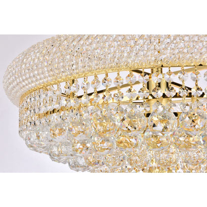 Elegant Lighting Primo 28 Light 36" Wide Crystal Empire Chandelier with Clear Royal Cut Crystals