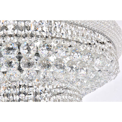 Elegant Lighting Primo 42 Light 48" Wide Crystal Empire Chandelier with Clear Royal Cut Crystals