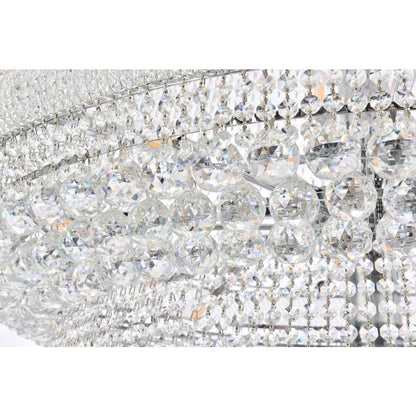 Elegant Lighting Primo 66 Light 72" Wide Crystal Empire Chandelier with Clear Royal Cut Crystals