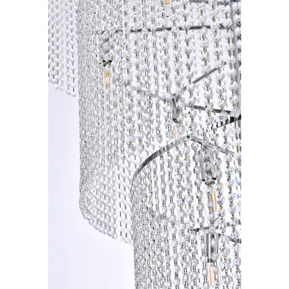 Elegant Lighting Spiral 41 Light 48" Wide Crystal Chandelier with Clear Royal Cut Crystals