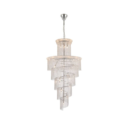 Elegant Lighting Spiral 41 Light 48" Wide Crystal Chandelier with Clear Royal Cut Crystals