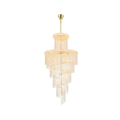 Elegant Lighting Spiral 41 Light 48" Wide Crystal Chandelier with Clear Royal Cut Crystals