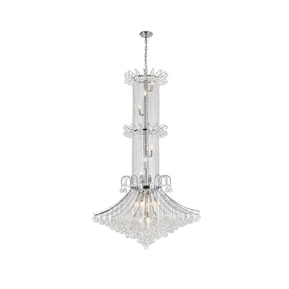 Elegant Lighting Toureg 20 Light 44" Wide Crystal Chandelier with Clear Royal Cut Crystals