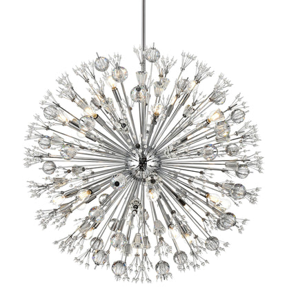 Elegant Lighting Vera 38" Crystal Starburst Round Pendant