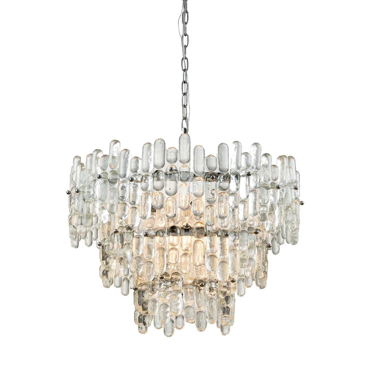 Icy Reception 9 Light 27" Wide Chandelier