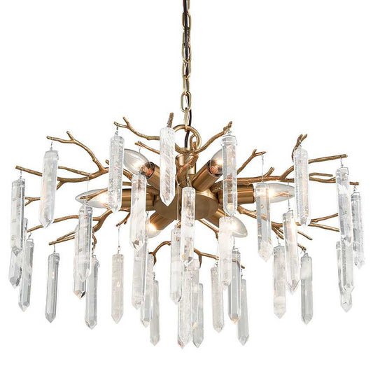 Kvist 6 Light 22" Wide Crystal Sputnik Chandelier