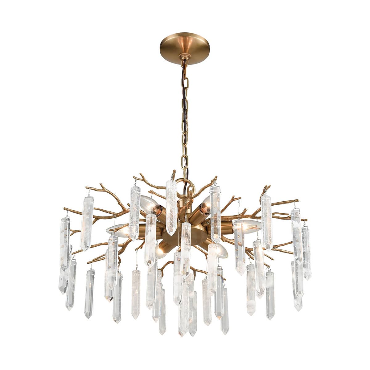 Kvist 6 Light 22" Wide Crystal Sputnik Chandelier