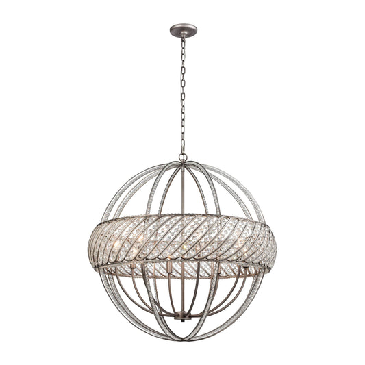 Bradington 8 Light 32" Wide Globe Chandelier