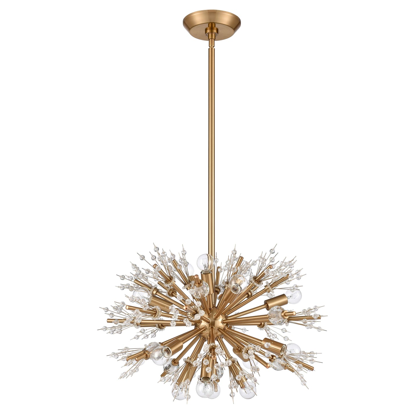Starburst 15 Light 20" Wide Crystal Sputnik Chandelier