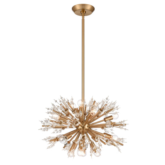 Starburst 15 Light 20" Wide Crystal Sputnik Chandelier
