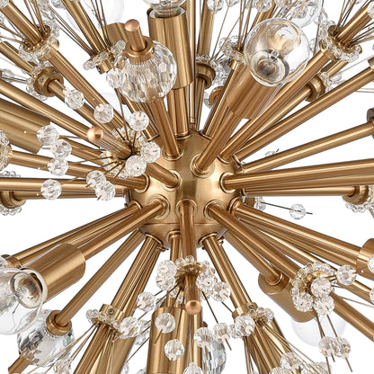 Starburst 15 Light 20" Wide Crystal Sputnik Chandelier