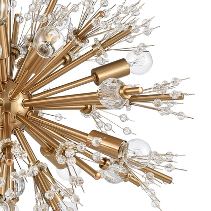 Starburst 15 Light 20" Wide Crystal Sputnik Chandelier