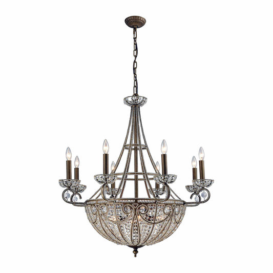 14 Light 1 Tier Crystal Candle Style Chandelier from the Elizabethan Collection